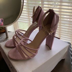 Soft purple heels
